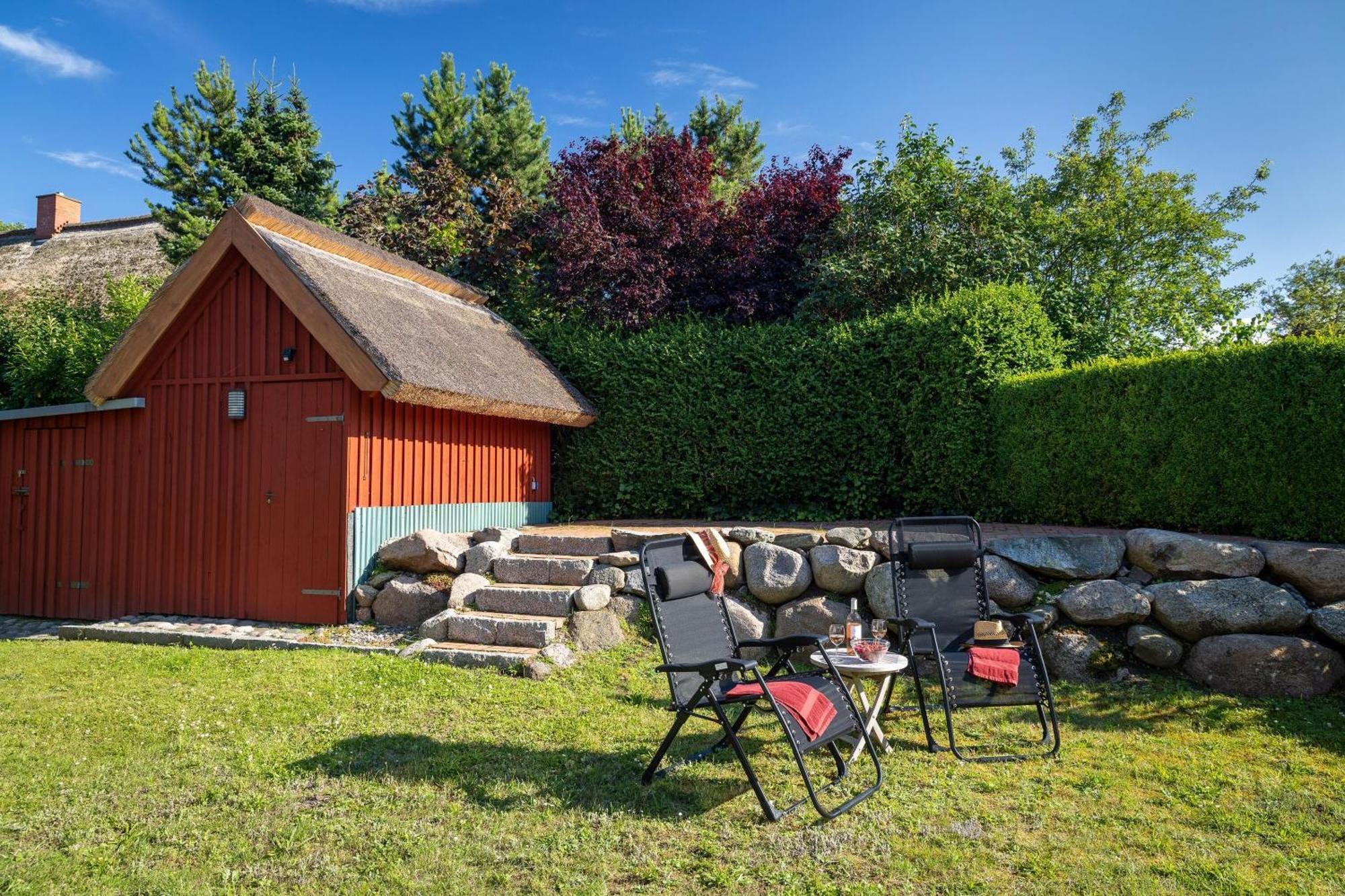 Ferienhaus Preetz 1A - Idylle Unter Reet Burtevitz Eksteriør bilde